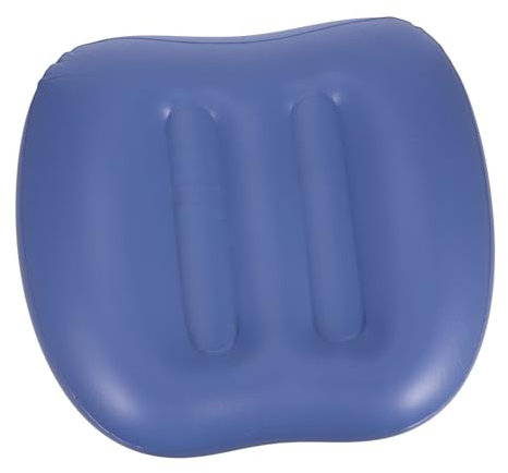 Ipetboom Inflatable Hot Tub Seat Cushion with Suction Cup, Foldable Bathtub Pillow Back Support for Spa and Bathroom Accessories, Portable Shower Headrest Pillow for Adults and Boys and Girls
