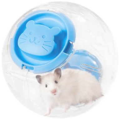 Hamsterball – Transparentes lautloses Hamsterspielzeug | Kunststoff-Snackbälle | Leckerli-Ball Spielzeug für Kaninchen | ausbruchsicher, mit Belüftungslöchern | Kleintieraktivität für