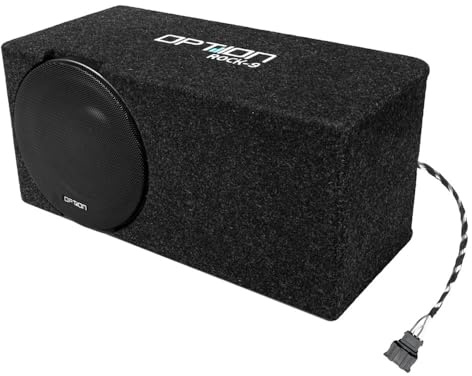 Option subwoofer-kit kompatibelt med VW ID.7 (med H/K ljudsystem fritt fabrik) – bas uppgradering rock-9 passiv 20 cm basreflexsubwoofer, 200 watt RMS, +10 dB basvax