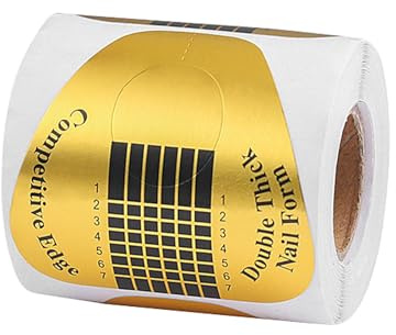 Formes d'ongles autocollantes - Bande d'extension d'ongles en gel | autocollant en forme de fer à cheval - Modèle d'art des ongles en acrylique - Formulaires de guidage numérotés pour gel UV -