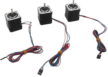 Aramox NEMA 17 Stepper Motor 3PCs, Hohes Drehmoment 59ncm 4 Drähte, 48 -mm -Höhe, Einfache Verbindung und Installation mit 1M Kabel und Anschluss für 3D Drucker CNC XYZ Geräte
