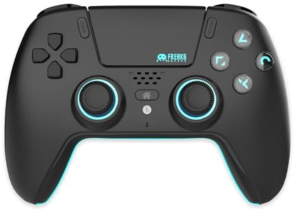 Freaks and Geeks-Mando Bluetooth para PS5 LED (Negro)
