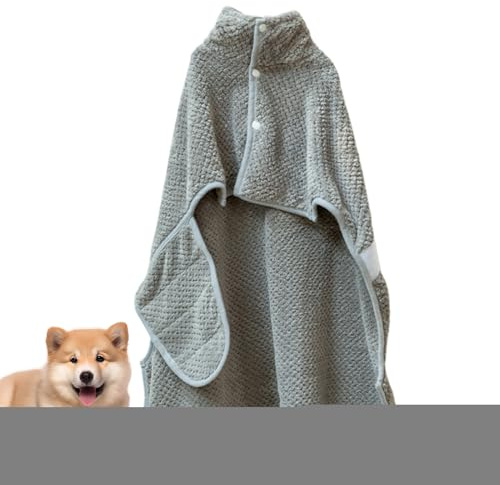 Hundbadrock – varm och absorberande | handduk hundbadrock | För valpar och kattungar i kallt väder vid poolen för resor bad och simning