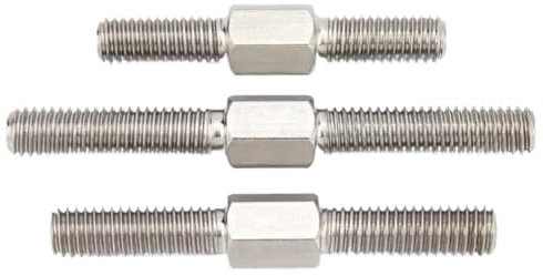 Gewindestange Links- und Rechtsgewinde Doppelkopf-Gewindestange 304 Edelstahl Doppelendstange Stehbolzen(M8x50)