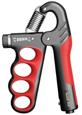 Unterarmtrainer Handtrainer – Einstellbarer Widerstand 5–100kg mit Zähler | Griffkrafttrainer für Muskelaufbau von Unterarm & Bizeps, Fitness & Rehabilitation
