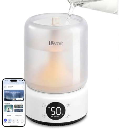 Levoit Smart Humidifier for Bedroom, 4.2L Top Fill, 21dB Ultra Quiet