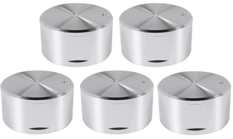Waoclowr 5 stycken metallgaskokarknoppar 8 mm spiskontrollområde ugnsknapp brännarknapp gasspis strömbrytardelar tillbehör