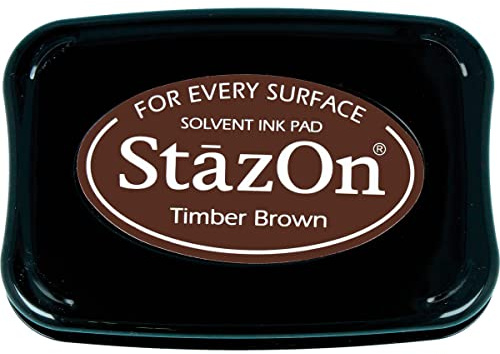 Tsukineko StazOn Stamp Pad, Brown, L