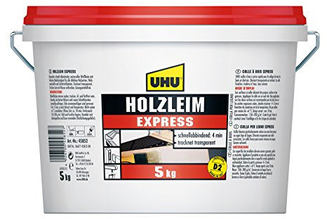UHU 45852 Holzleim Express, Eimer mit 5 kg