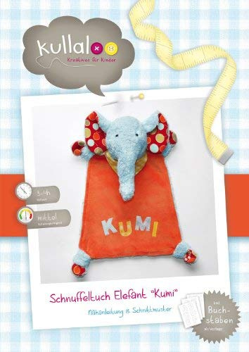kullaloo - Schnittmuster & Nähanleitung für Schnuffeltuch Elefant
