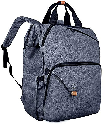 Laptop Rucksack Schwarz 15,6 Zoll Wasserdichter Business Computer Notebook Rucksack mit Laptopfach Herren Damen (7651EU)