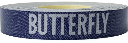 Butterfly Side Tape to Protect The Edges of Your Rubber and Blade for Table Tennis Paddles - Color Blue/Silver - Width 12mm - Rolls Come in 10m (20 Rackets) and 50m (100 Rackets) (3503M10)