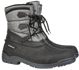 ALBATROS Canadian Toronto Grey Unisex Lined Lace-Up Boots Black Size: 12.5 UK