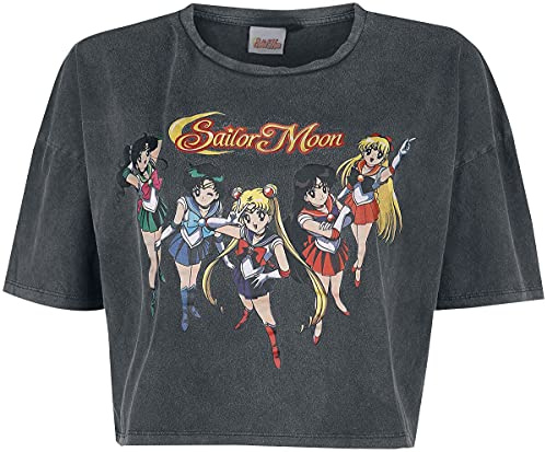 Sailor Moon Group Frauen T-Shirt schwarz Anime, Fan-Merch, Festival, Filme