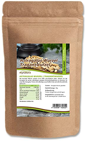 Mynatura Astragalus Wurzel gemahlen I Tragantwurzel I Tee I Kräutertee I Naturprodukt I Ohne Zusätze I Tragant Wurzel I Astragaluswurzel Im Beutel (1000g)