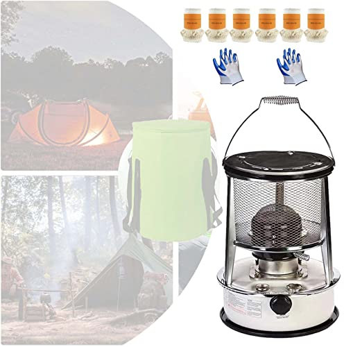 Vendics Réchaud à Huile Pour Tente D'Extérieur Réchauffeurs à Paraffine en Acier Inoxydable Durables Réchaud à Kérosène Pour Chauffage Efficace Pour Intérieur Extérieur, Terrasse, Terrasse, Maison B