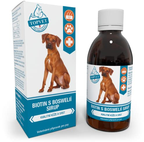 Biotin mit Boswellia-Sirup für gesundes Hundefell - schmackhaft, einfach in der Anwendung - Für hochwertige Haut und Fell - 200 ml (200 ml)