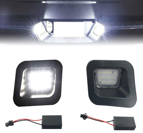 OneGas LED-Kennzeichenbeleuchtung, hintere Stoßstange, klare Linse, kompatibel mit Dodge Ram 1500 2500 3500 Pickup Truck, 6500 K, Weiß, 12 V, 2 Stück