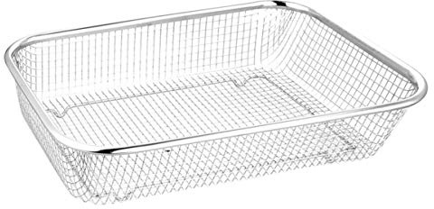 HEMOTON Abflusskorb Aus Verdicktem Edelstahl Mehrzweck-Abtropfkorb | Küche Und Haushalt Obst- Und Gemüsehalter Mit Schnellablauf Rechteckiger Edelstahl-Korb 13.00X9.45X2.76In