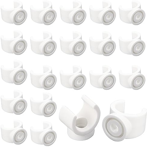 3/4 Inch Pipe Clamps, 50 Pack 20 mm PEX Clips Hangers Plastic Pipe Clamps Tools U Hook PEX Clamps PVC Water Pipe Support Holder Socket for Fixing Pipes