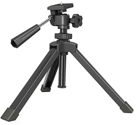 Compact Tabletop Tripod for Spotting Scope Monocular Camera Projector, Adjustable Tripod Stand with 1/4-20 Threads