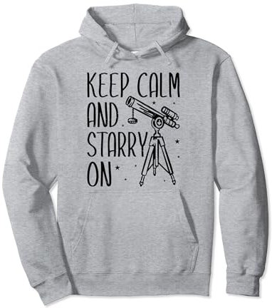 Teleskop Nachthimmel Uhr Sterne Astronomie Liebhaber Pullover Hoodie