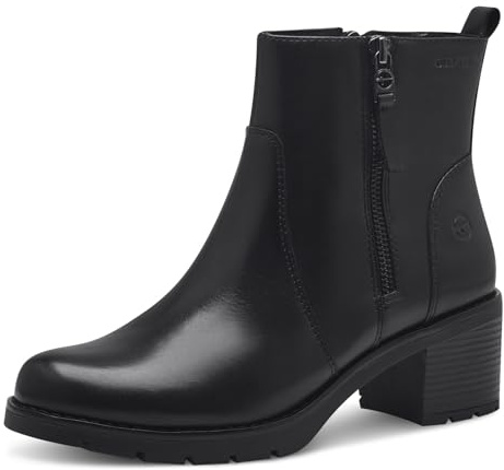 Tamaris Comfort dam elegant klack och Duo-TEX modestövlar, svart Nappa, 40 EU, Svart nappa, 40 EU