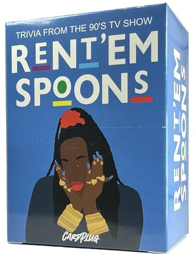 Rent'em Spoons : Martin Trivia Card Game for Die-Hard Fans - The Definitive TV Show Martin Trivia Game Expansion and Ultimate for Martin Lawrence Trivia Card Games for Adults and Families.