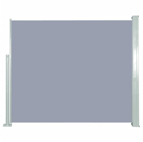 ShGaxin Einziehbare Seitenmarkise, 120 x 300 cm, Grau, Markisen für den Außenbereich, Terrasse, Markise für Balkon, Markisen, Garten, Sichtschutz Balkon, Terrassenmarkise - 45363