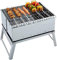 Holzkohlegrills Mini-BBQ-Grill aus Edelstahl Holzkohlegrill Tragbarer Klappgrill für den Außenbereich, BBQ-Grills