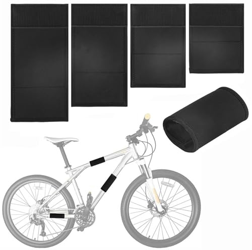 Thule Carbon Frame Protector, Protective Film for Bicycle Frame, Suitable for Thule Bicycle Carrier, Bicycle Accessories, Towing Hitch, Ebike Frame Protection Film, Battery Protective Cover Set of 4