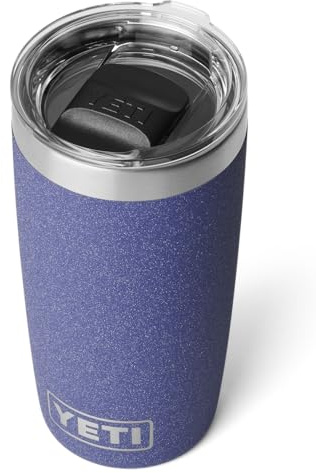 YETI Rambler Thermobecher 10 oz (295 ml) Moon Dust – Kaffeebecher To Go, Thermotasse mit abnehmbarem Magslider–Deckel, Isolierbecher aus Edelstahl