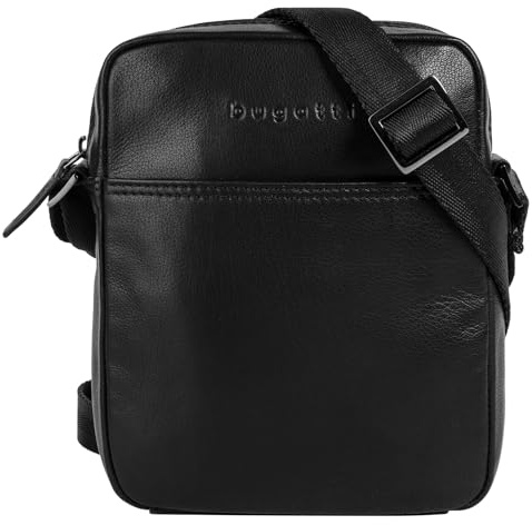 bugatti Umhängetasche CLIFF Echt Leder Herren Mini Crossbody Bag | kompakte Schultertasche für Handy & Basics