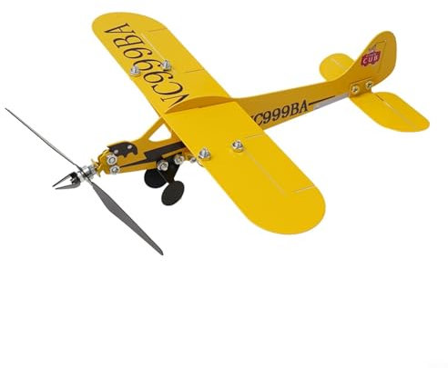 Entgoinggo Segnavento a vento per aeroplano, banderuola in metallo, decorazione da giardino in metallo, per esterni, cortile, arte artigianale