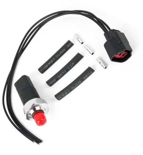 CWOQOCW Sensor de presión de combustible con cableado de reparación para Super Duty 6.7L Diesel 2012-2016 BC3Z-9S599-C Conector Metal
