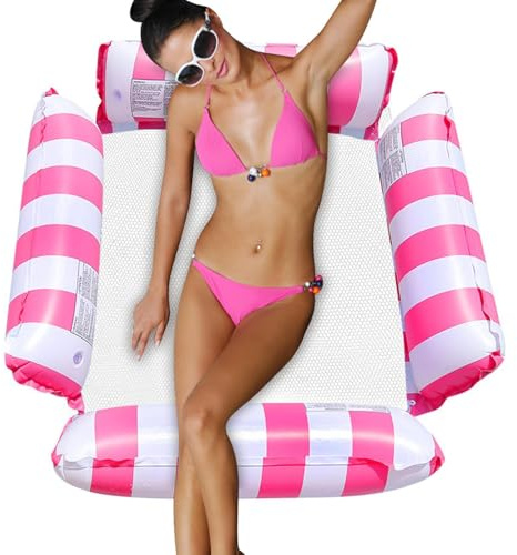 Chaise hamac flottante pour piscine | Hamac gonflable à eau flottant pour piscine, chaise de salon de piscine, chaise de hamac flottante, flotteur de piscine pour extérieur, piscine, lac