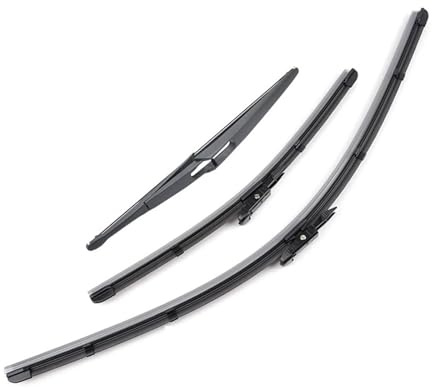 Window Wiper Blade Set Automotive For Nissan For Qashqai For Dualis J10 2006-2013 2012 2011 2010 Windshield Windscreen Wiper Blades Front Rear Window Wiper Blade Windshield Wipers Front