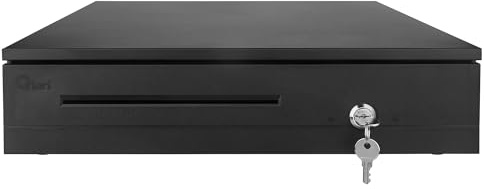 Tiroir à monnaie professionnel en acier, 5 compartiments pour billets, 8 pour pièces de monnaie, serrure de sécurité, RJ-11, tension 12 V/24 V, plateau amovible, 1 000 000 opérations sécurisées