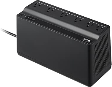 APC Back-UPS 425VA / 255W UPS Battery Backup Surge Protector, 6 Outlets, Small UPS for Router, Modem & Home Office, BE425M