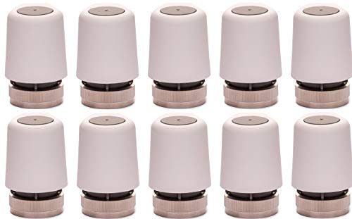 EAZY Systems | Stellantrieb 230V AC | für Fußbodenheizung | M30x1,5 | (NC) stromlos geschlossen | passend für nahezu jeden Heizkreisverteiler, Homeatic IP, Heimeier, u.v.m. | 10 Stück im Sparpack
