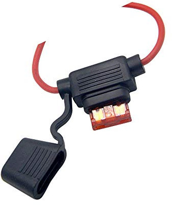 RKURCK 12V 16 AWG Gauge Copper Wire Inline Fuse Holder Standard Blade Fuse Holder 10A for Car Automotive Truck Motorcycle Truck Boat Safe Electrical Protection