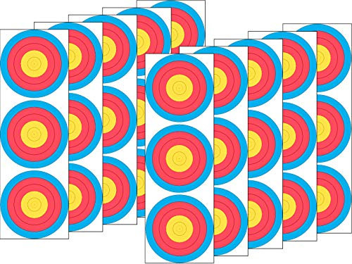 10er Set 3x20 Spot FITA WA Papierauflage Scheibenauflage Zielscheibe