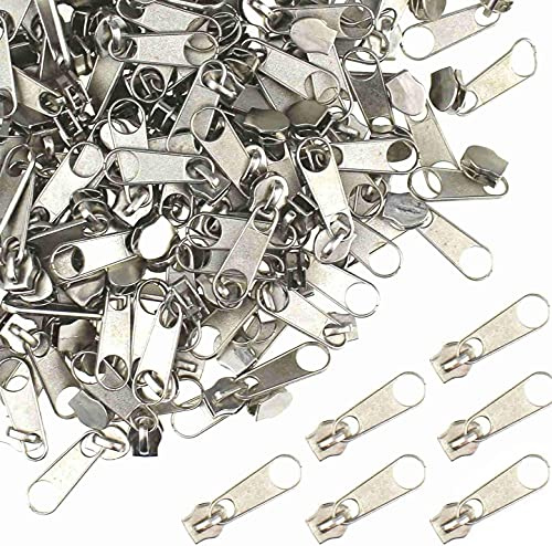 Reisverschluss,30 Stück 3# Zipper für Reißverschluss Reißverschluss Reparatur für Jacken Taschen Zelte Gepäck Schlafsack Koffer (Silber)