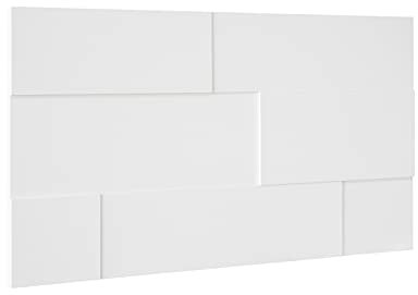 HEXIM Panneaux muraux - Panneaux 3D élégants avec 7 possibilités de pose, panneaux en bois MDF - (4,52m² blanc) Parement en bois carreaux muraux modernes Planches décoratives Panneau mural