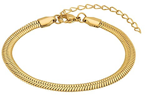 Heideman Armband Janne Herren aus Edelstahl gold farbend poliert Armkette für Männer vergoldet