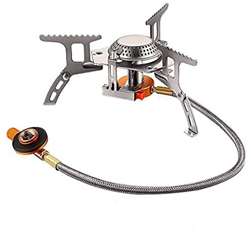 EdirFtra Cuisinière à gaz de Camping, cuisinière portative Pliante pour Le Camping extérieur, pour la Cuisine extérieure, Le Pique - Nique à Pied et la randonnée.