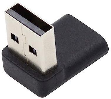 NFHK USB-C Typ C Buchse 90 Grad nach Oben gewinkelt auf USB 3.0 A Stecker Datenadapter für Laptop Desktop