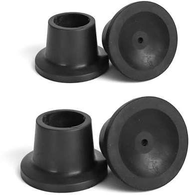 PEPE Mobility gummifötter för duschstol (4 stycken) svart, 28 mm ersättning, halkfria gummipluggar, halkfria stolmössor och duschpall fötter av gummi