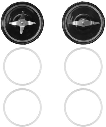 Replacement Cross and Flat Blades - Replacement Parts with Extra 4 Gaskets for 250W Blender Juicer Mixer