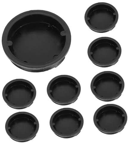iplusmile 10pcs Plastic Drum Caps Oil Barrel Lids Bung Caps for Water Buckets Grey Screw Cover